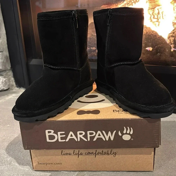 BEARPAW Elle Zipper Suede upper,wool blend lined,rain/stain repell,rugged sole - Picture 1 of 11